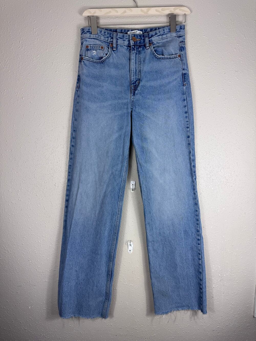 Pull & Bear Raw Distressed Hem Jeans Womens Size 6